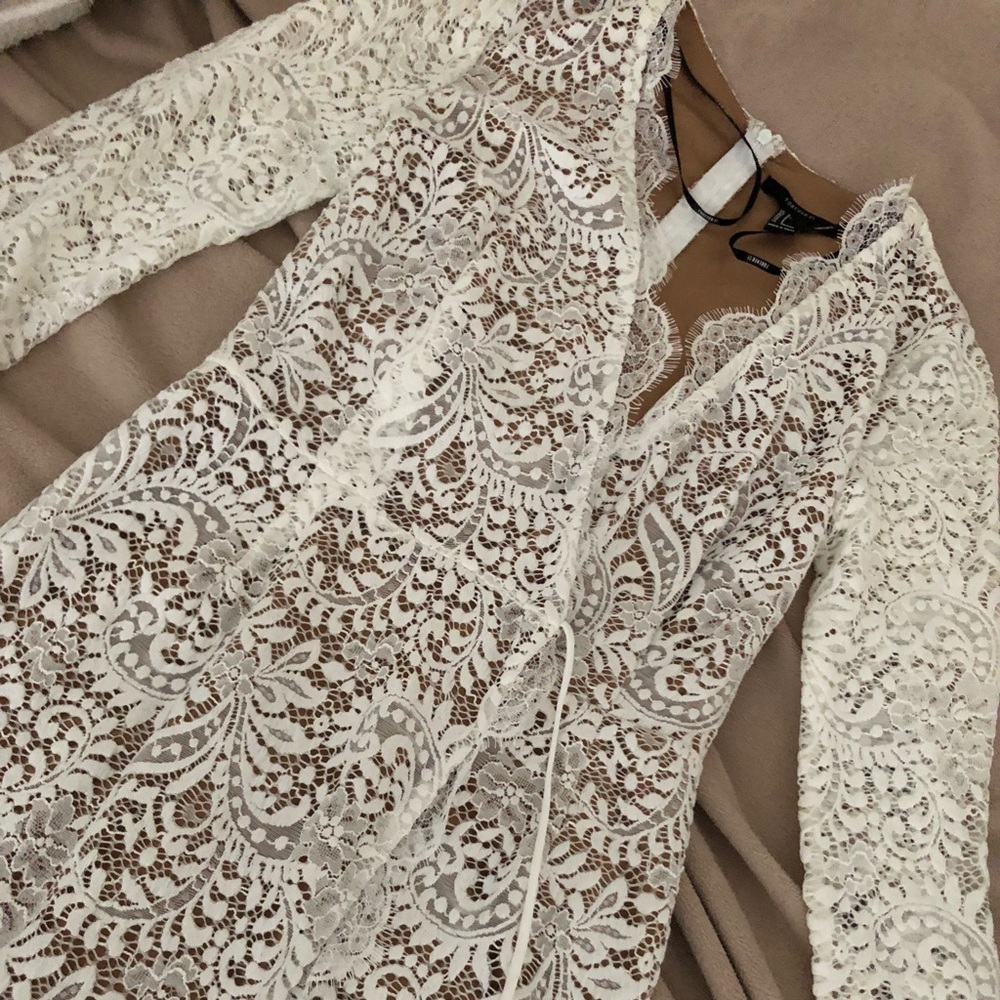 Wrap lace romper from forever 21